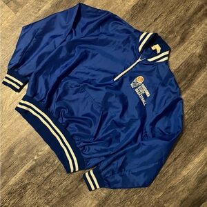 Vintage 70s Fredonia State Blue Devils Basketball warm up windbreaker